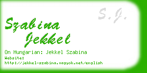 szabina jekkel business card